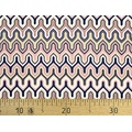 Ткань Gütermann Marrakesch (зиг-заг дымчато-розовый с синим) 